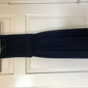 Navy dress with belt